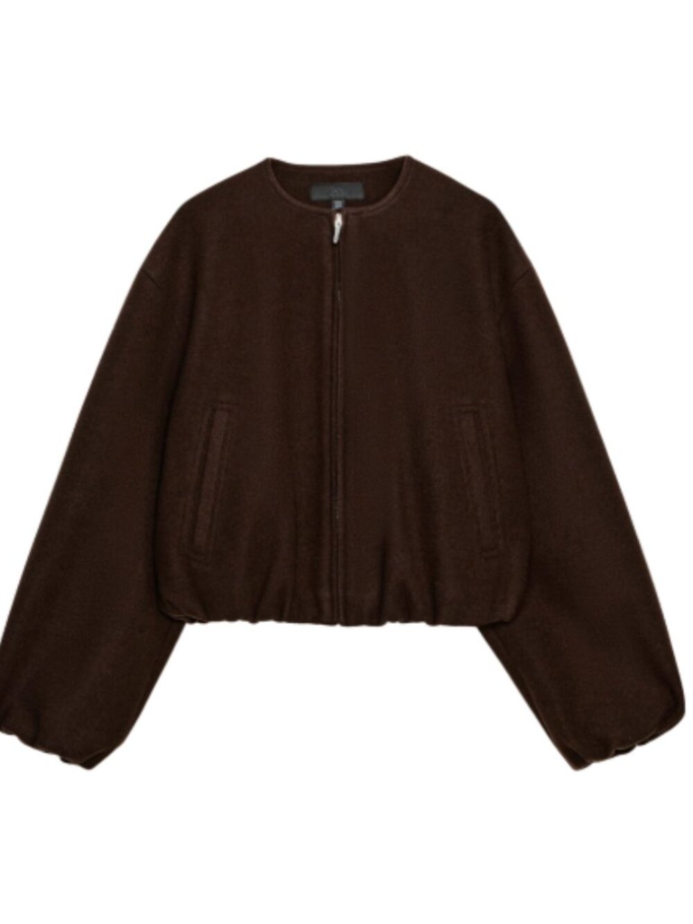 Zara Brown Bomber Jacket - Picture 6 of 11